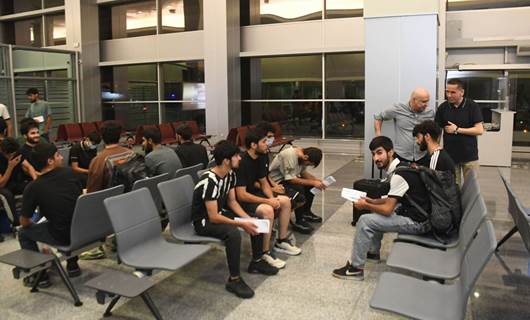A group of Kurds, after their arrival in Erbil on September 10, 2025, months after being detained in Libya en route to Europe. Photo: KRG