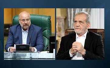 مەسعود پزیشکیان و محەممەدباقر قالیباف