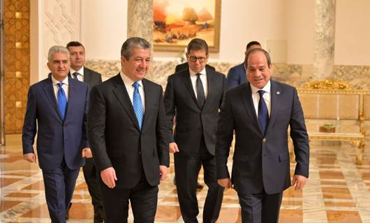 Kurdistan Region Prime Minister Masrour Barzani and Egyptian President Abdel Fattah el-Sisi. Photo: KRG