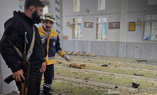 Security forces and emergency teams at a mosque after an explosion in Homs province, Syria, on December 26, 2025. Photo: SANA