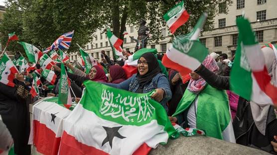 AFP file photo of Somaliland women celebrating anniversary of the country's independence.