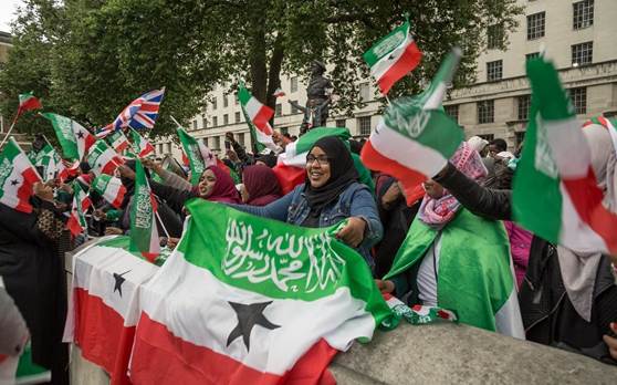 AFP file photo of Somaliland women celebrating anniversary of the country's independence.