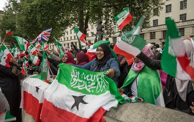 AFP file photo of Somaliland women celebrating anniversary of the country's independence.