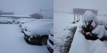 بەفربارین لە دەروازەی سەرزێڕێ لە سنووری قەزای ئامێدی.